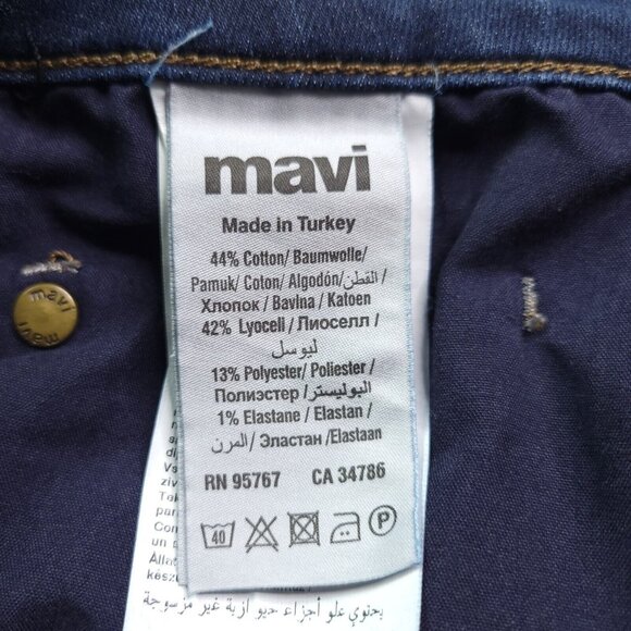 Mavi Jeans Womens Molly Classic Bootcut Plus 22 Dark Wash Mid Rise Stretch - Picture 9 of 10